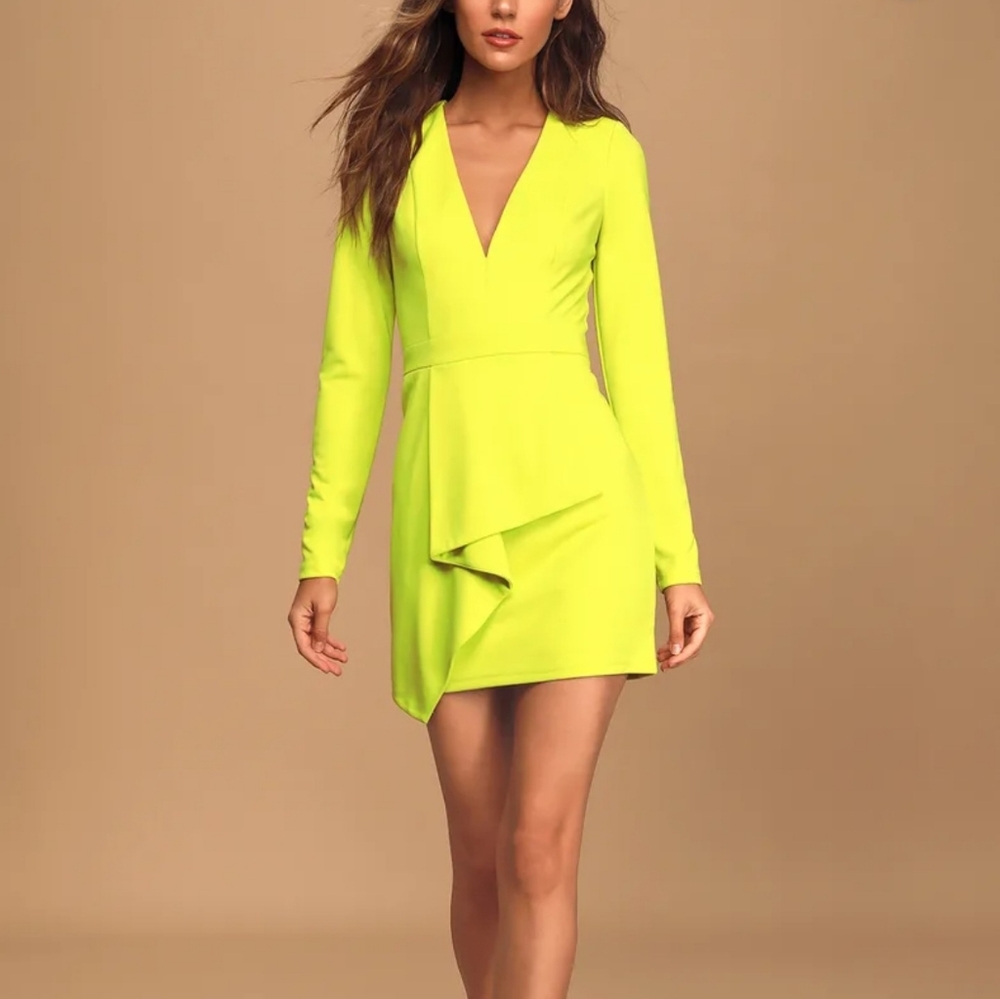 Lulus long sleeve bodycon dress